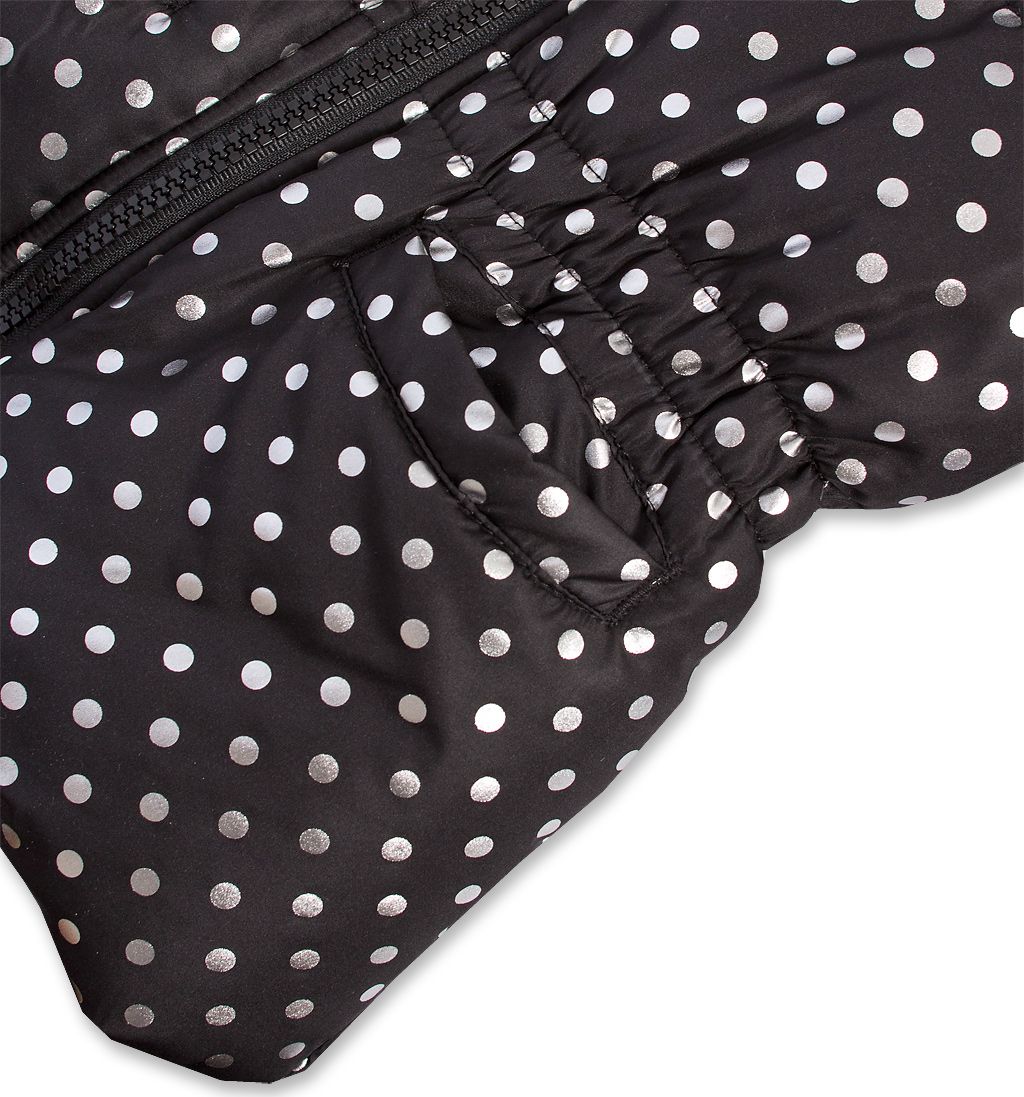Kojenecká dívčí zimní bunda LEMON BERET PUNTÍKY černá Velikost: 68 - obrázek 5