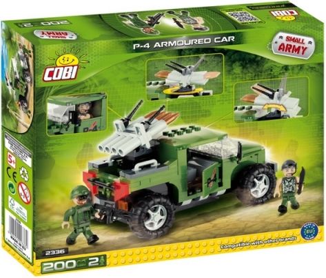 Cobi 2336 Small Army P-4 ozbrojené vozidlo 200 k, 2 f - obrázek 2
