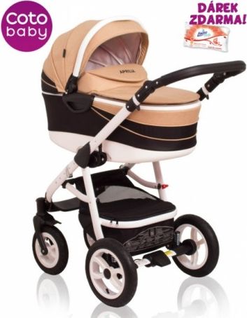Kočárek APRILIA Coto Baby 2v1 - len beige - obrázek 1