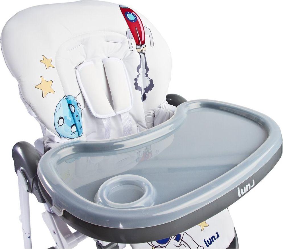 Jídelní židlička CARETERO Luna grey - obrázek 6