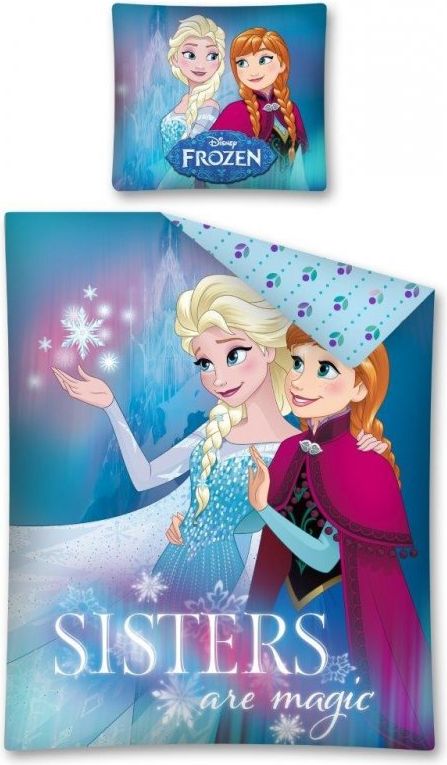 Detexpol · Bavlněné povlečení Ledové království - Frozen - Sisters are magic - 140 x 200 + 70 x 90 cm - obrázek 1
