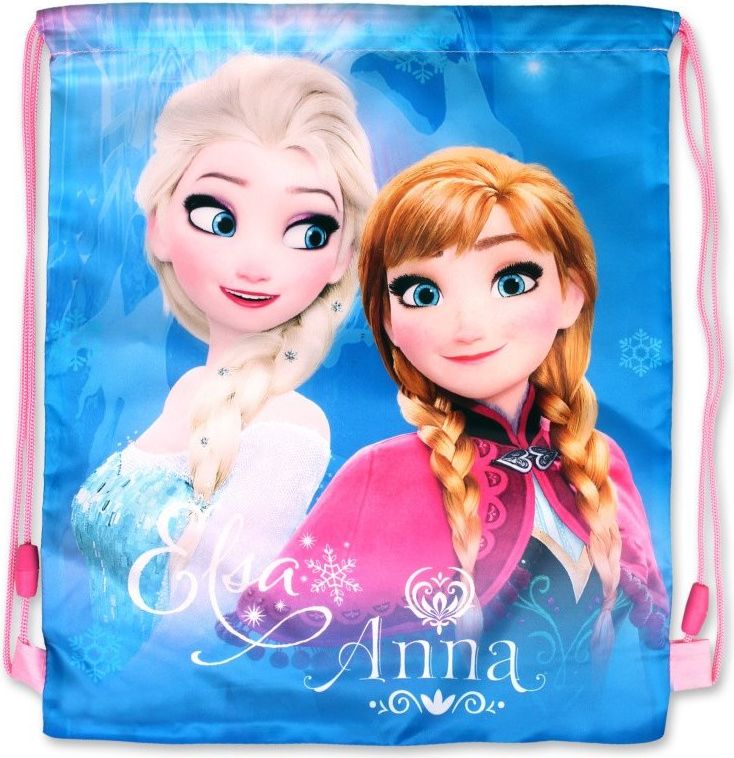 Setino · Sáček na přezůvky / vak na záda Ledové království - Frozen - s Annou a Elsou - 40 x 32 cm - obrázek 1