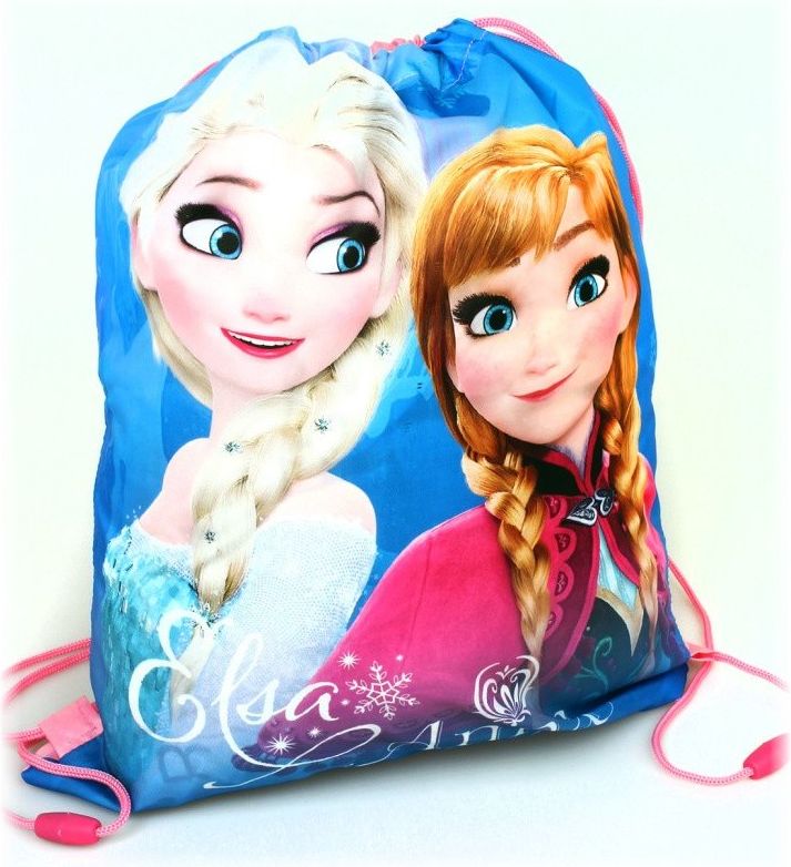 Setino · Sáček na přezůvky / vak na záda Ledové království - Frozen - s Annou a Elsou - 40 x 32 cm - obrázek 2