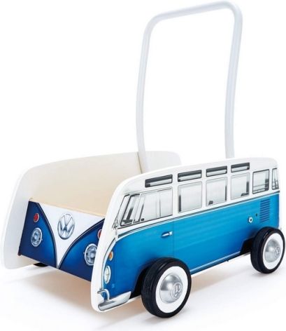 Hape Chodítko autobus T1, modrý-POŠKOZENÝ OBAL! - obrázek 1