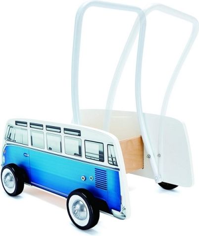 Hape Chodítko autobus T1, modrý-POŠKOZENÝ OBAL! - obrázek 2