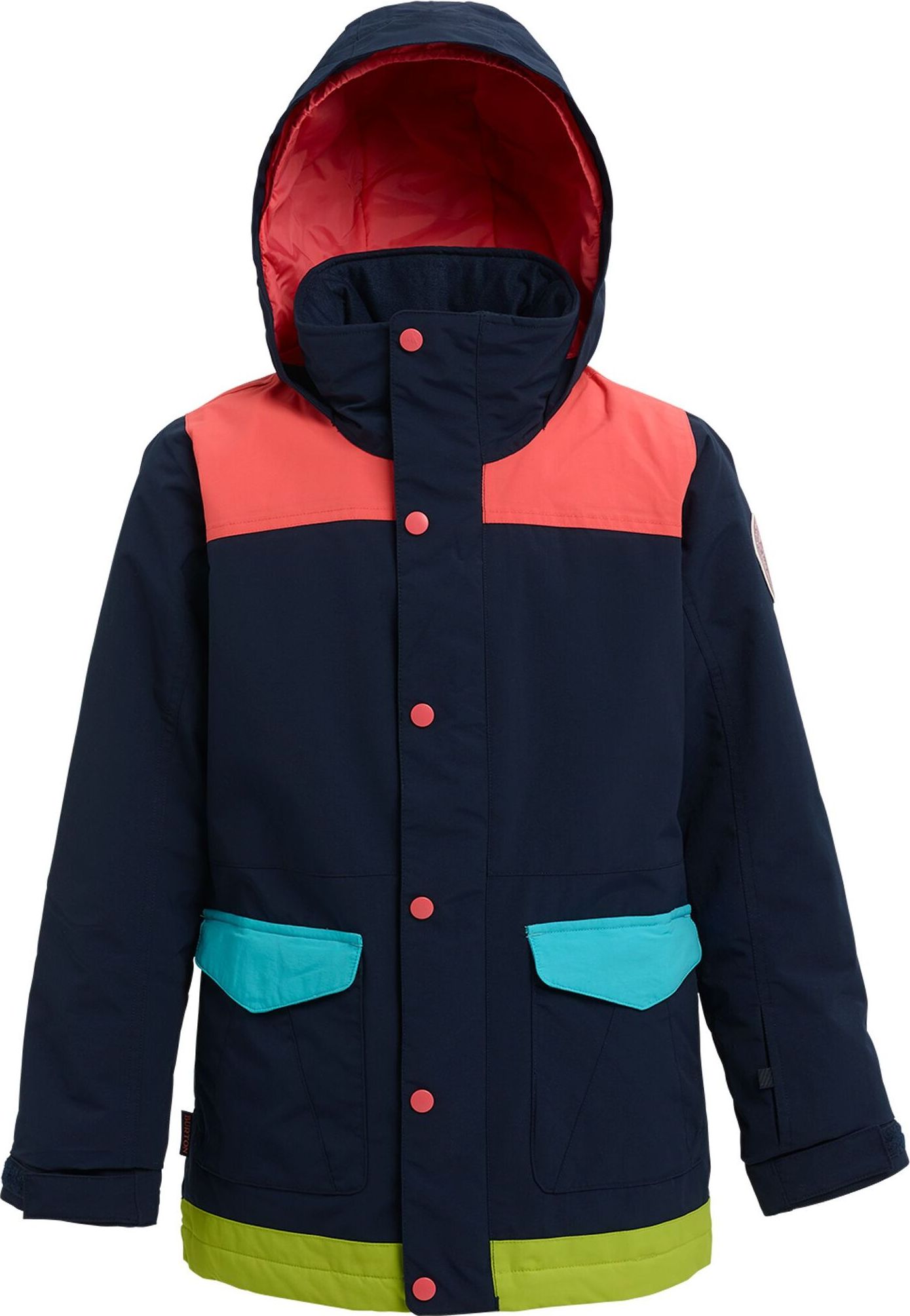 Burton Kids' Elstar Parka Jacket - dress blue multi 126-133 - obrázek 1