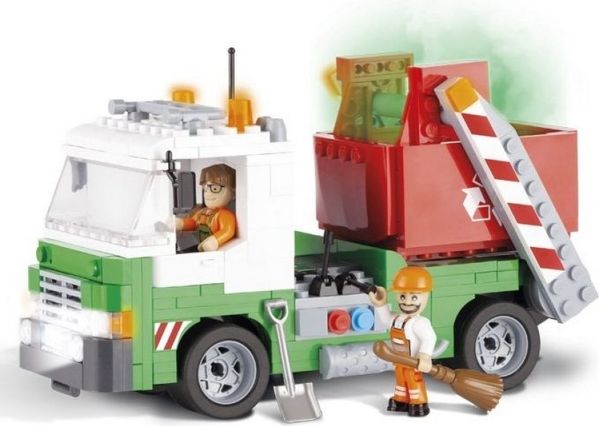 Cobi 1781 ACTION TOWN Popelářské auto s kontejnerem 260 k, 2 f - obrázek 3
