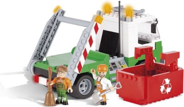 Cobi 1781 ACTION TOWN Popelářské auto s kontejnerem 260 k, 2 f - obrázek 4