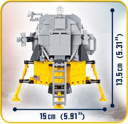 Cobi 21079 SMITHSONIAN APOLLO 11 (50.VYROCI) 370 k, 2 F - obrázek 4