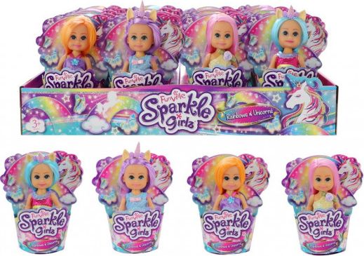 Víla duhová nebo s rohem Sparkle Girlz v kornoutku - obrázek 1
