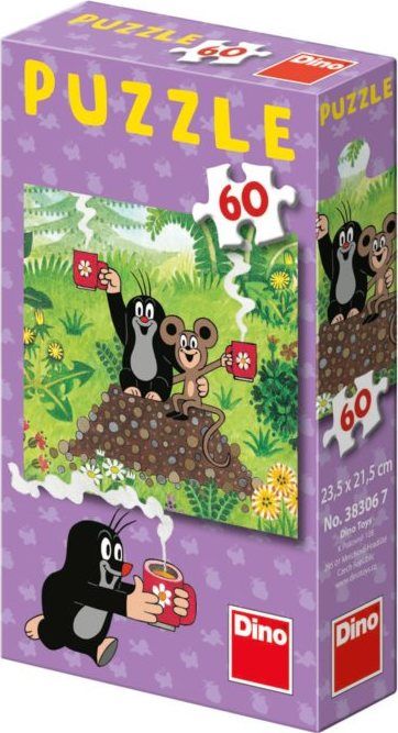 DINO Puzzle Krtek a myška 60 dílků - obrázek 2