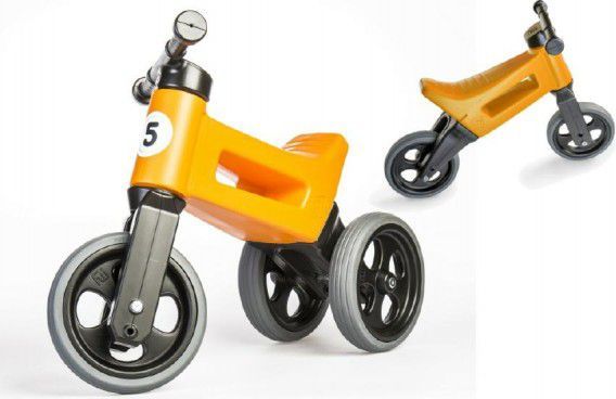 Teddies FUNNY WHEELS NEW SPORT 2v1 oranžové 28/31cm - obrázek 1