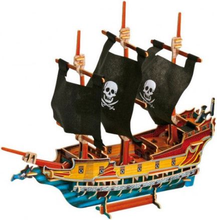 Legler 3D puzzle Pirátská loď 1404 - obrázek 1