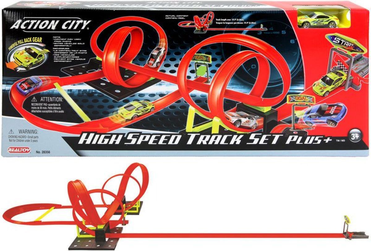 Realtoy Dráha vystřelovací s otočkou a autíčkem - obrázek 1