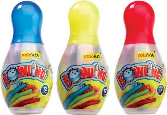 Voskovky "Bowling", sada, 12 barev, COLOKIT, set 12 ks - obrázek 1