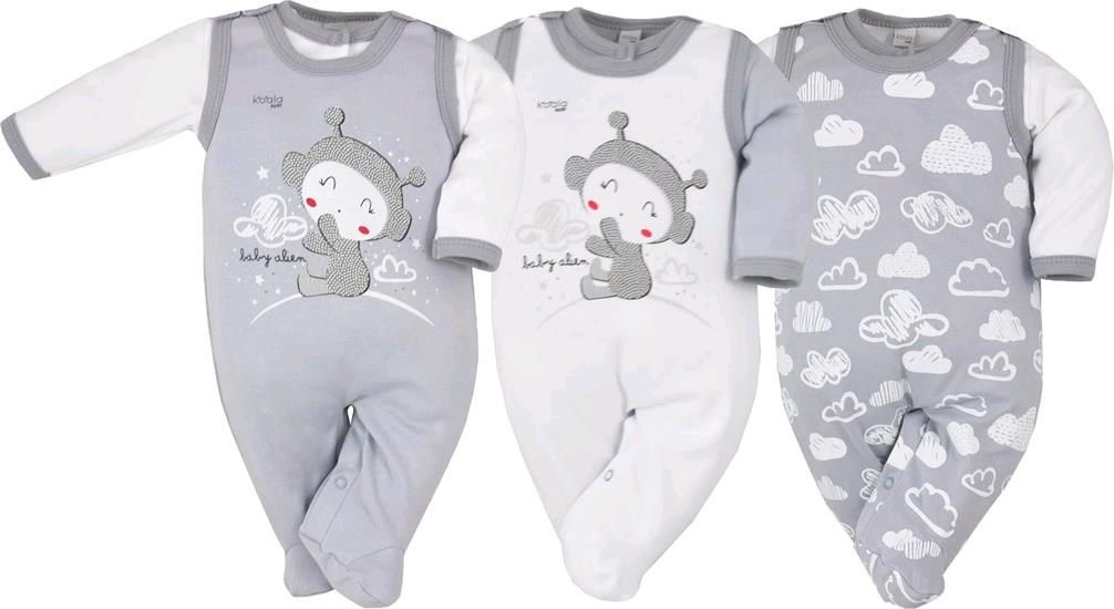 2-dílná kojenecká souprava Koala Clouds bílé obláčky 74 (6-9m) - obrázek 3