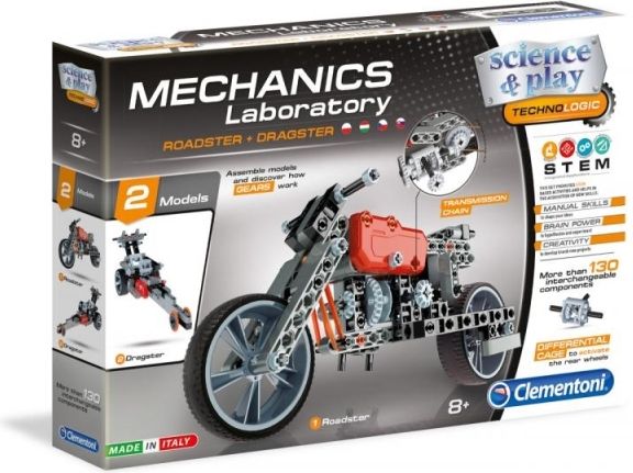 Mechanická laboratoř - Motorka a formule, 130 dílků - obrázek 2