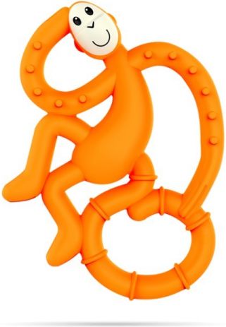 Matchstick Monkey BioCote®  Mini Monkey Teether, Oranžová - obrázek 1