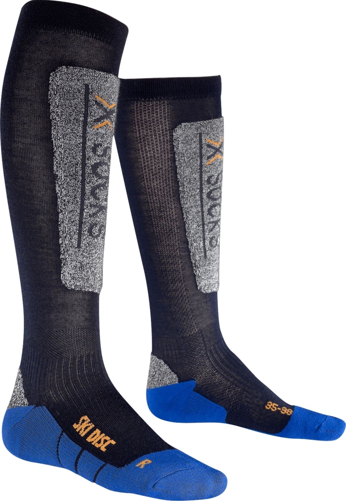 X-Socks Ski Discovery Junior Socks - Blue Marine/Cobalt Blue 24/26 X97 - obrázek 1