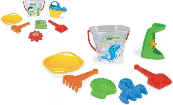 Teddies Sada na písek mořský svět plast 7ks asst 19x30x17cm 12m+ Wader - obrázek 1