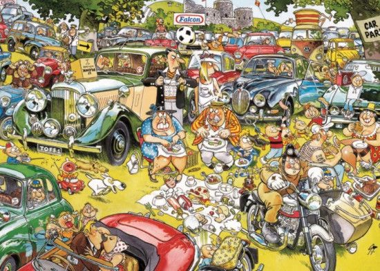 FALCON , JUMBO Puzzle Piknik v parku 1000 dílků - obrázek 1