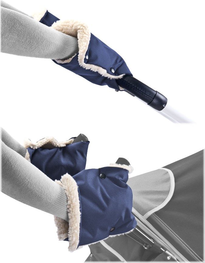 Rukávník na kočárek 2 ks Sensillo 45x21 navy - obrázek 3