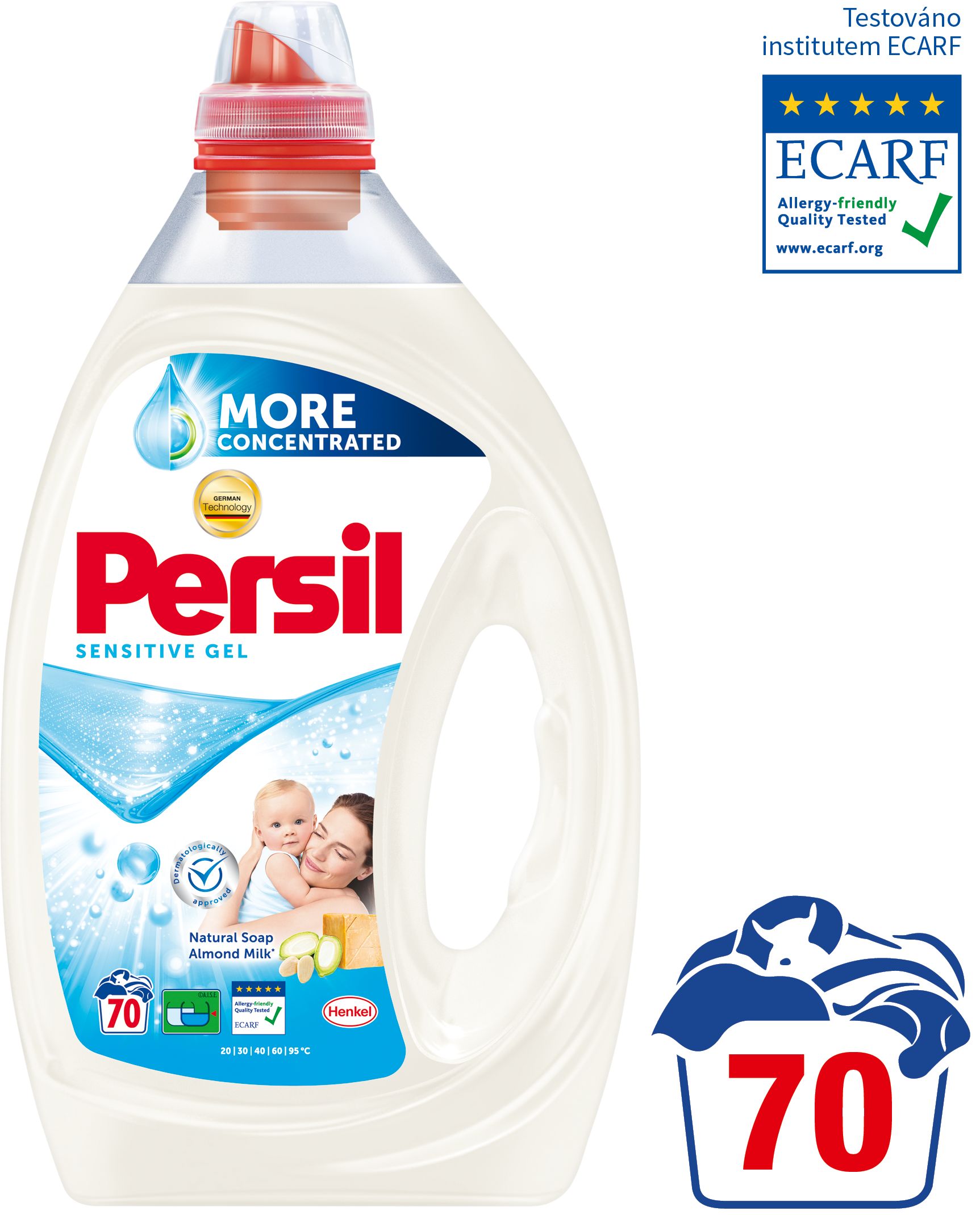 Persil gel 70 pracích dávek Sensitive 3,5 L - obrázek 1