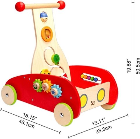 Hape Chodítko Auto, červené-POŠKOZENÝ OBAL! - obrázek 3