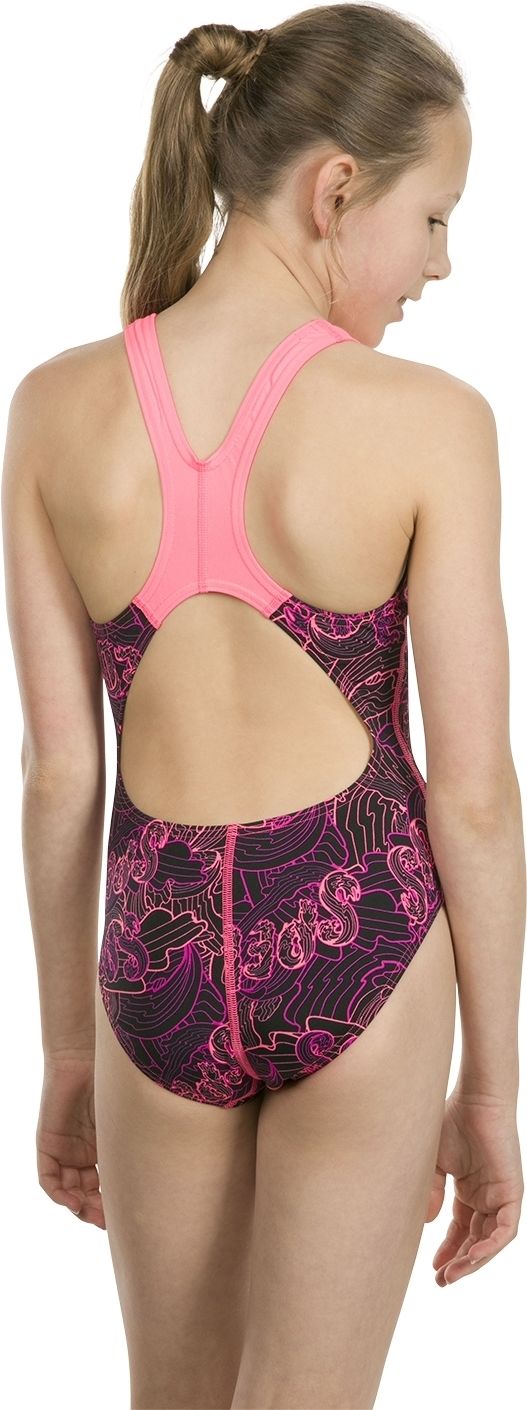 Speedo Girls Candy Bounce Allover Splashback - black/pink 140 - obrázek 2