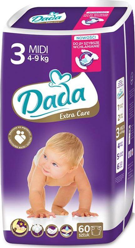 DADA PREMIUM COMFORT FIT 3 4-9KG 60KS - obrázek 1