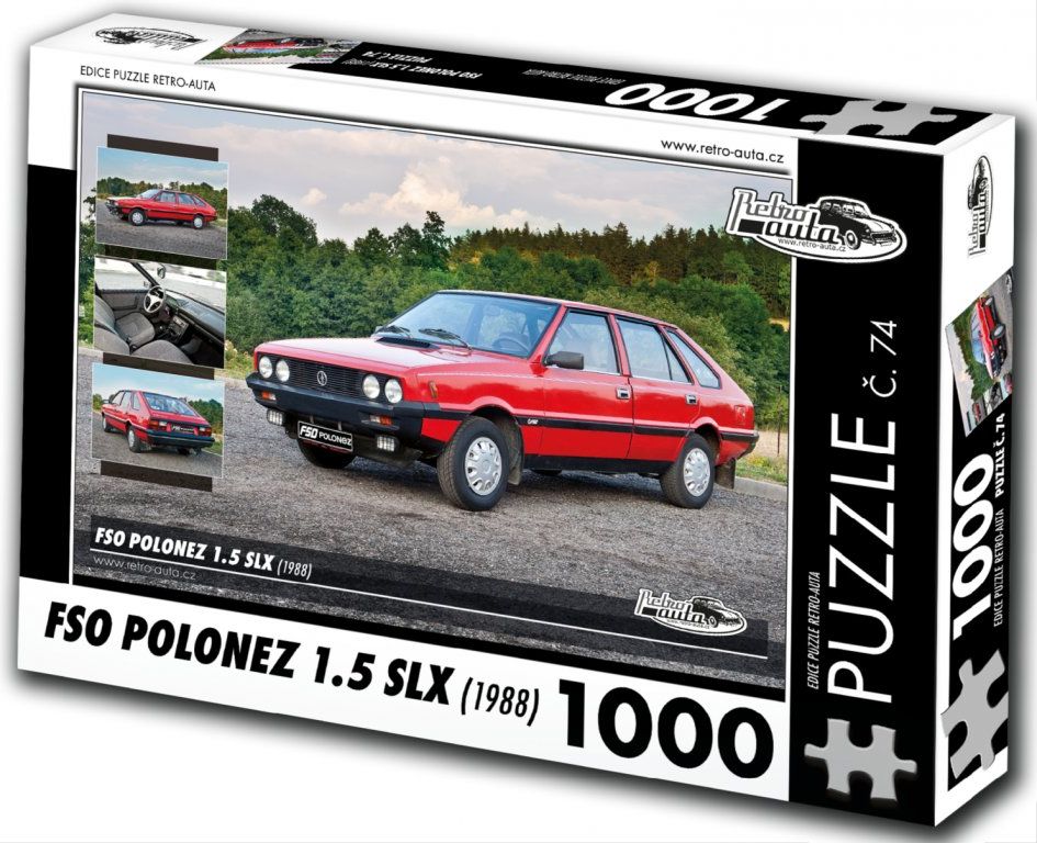 RETRO-AUTA Puzzle č. 74 FSO Polonez 1.5 SLX (1988) 1000 dílků - obrázek 1