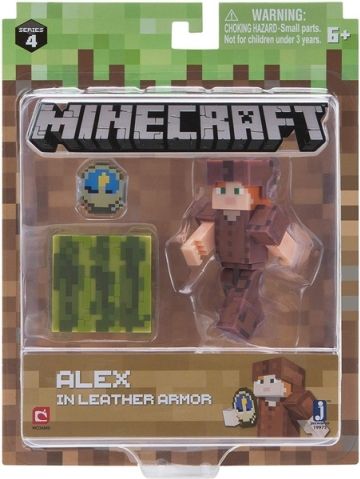 TM Toys Minecraft Sběratelská figurka Alex v kožené zbroji - obrázek 2