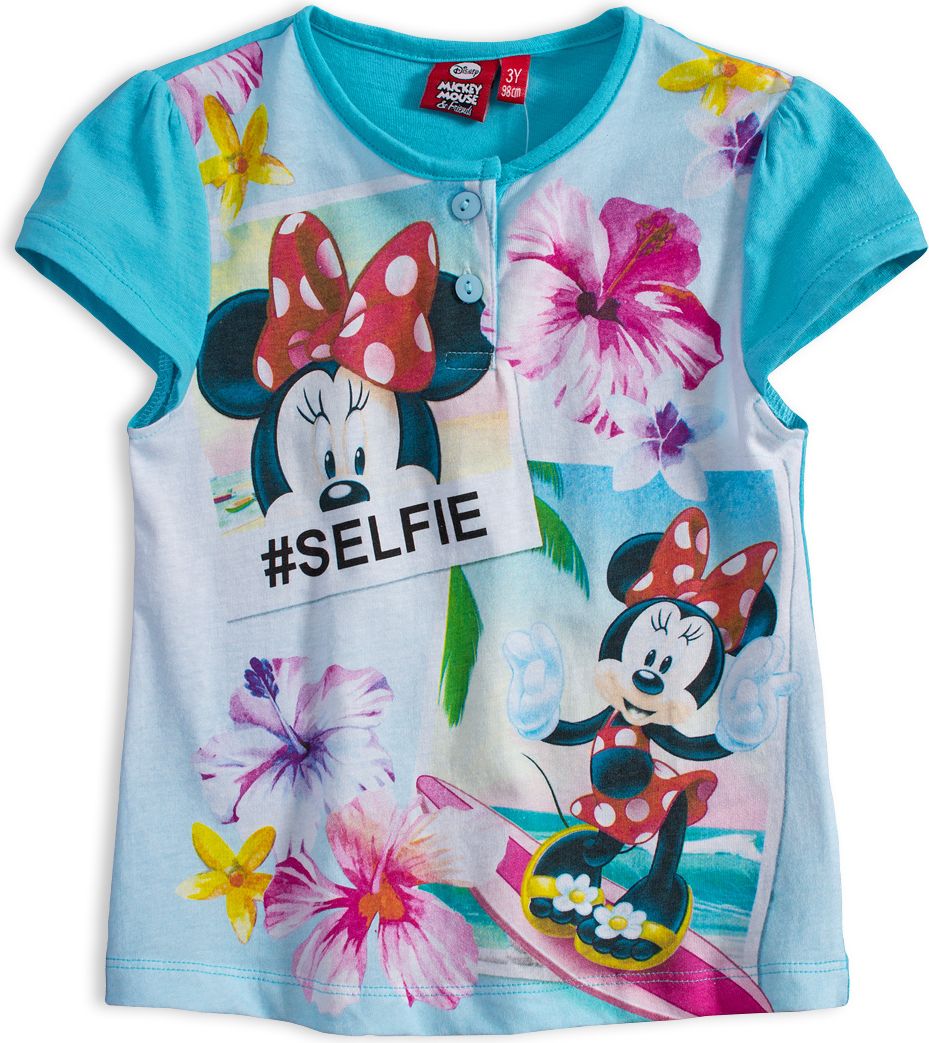 Dívčí letní pyžamo Disney MINNIE SELFIE tyrkysové Velikost: 110 - obrázek 2