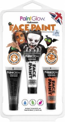 Sada barev "Halloween" černá bílá oranžová - obrázek 1