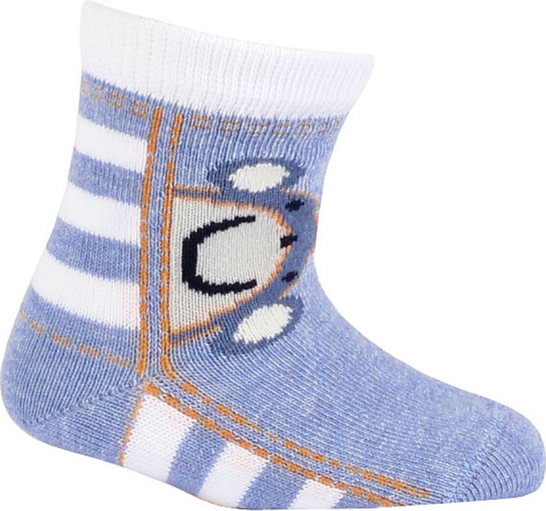 Chlapecké vzorované ponožky GATTA OPIČKA modré Velikost: 15-17 - obrázek 1