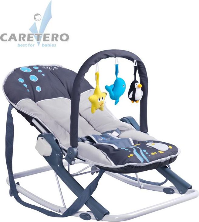 Dětské lehátko CARETERO Aqua grey - obrázek 3