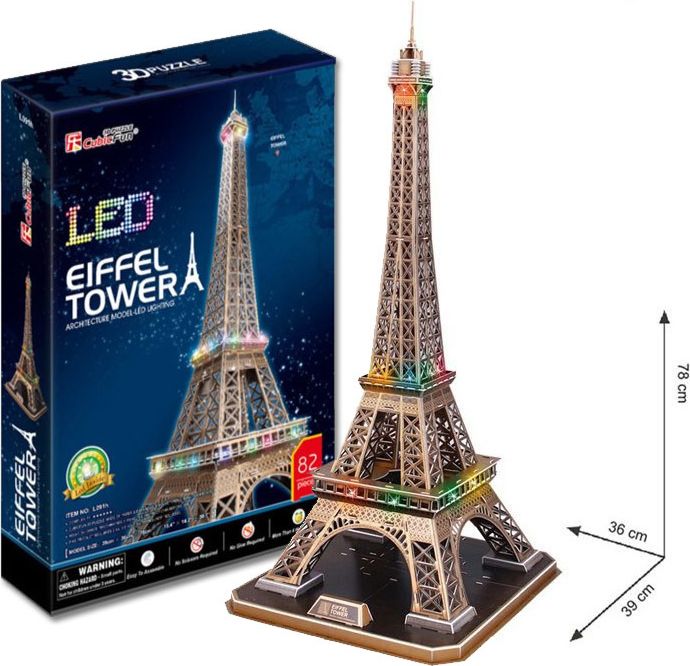Puzzle 3D Eiffelova věž - obrázek 1