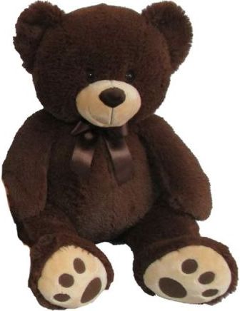 Plyšový medvídek 60 cm, tmavě hnědý - obrázek 1