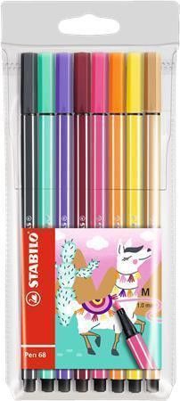 Sada fixů "Pen 68 Living Colors", 8 různých barev, Lama, 1 mm, STABILO, set 8 ks - obrázek 1