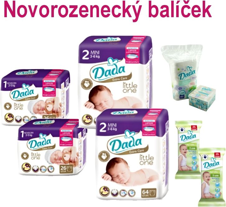 Dada Extra Care novorozenecký balíček 8ks - obrázek 1