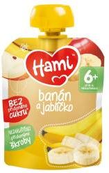 Hami Příkrm ovocná kapsička Jablíčko a banán 90 g - obrázek 1