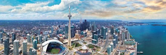 EUROGRAPHICS Panoramatické puzzle Toronto, Kanada 1000 dílků - obrázek 1
