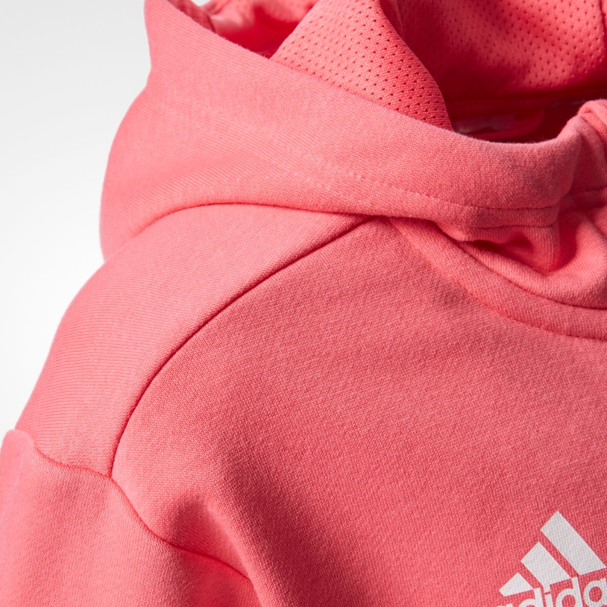 adidas Lk Lin Fz Hoodi růžová 122 - obrázek 3