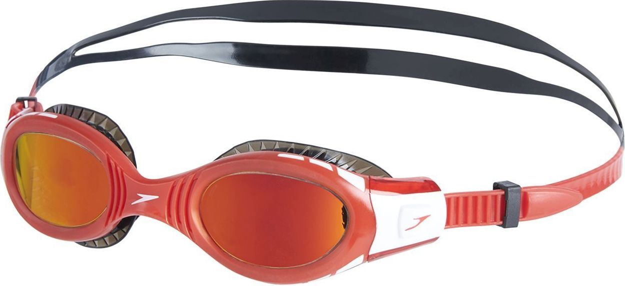 Speedo Futura Biofuse Flexiseal Mirror Junior Goggle - black/lava red/orange gold uni - obrázek 1