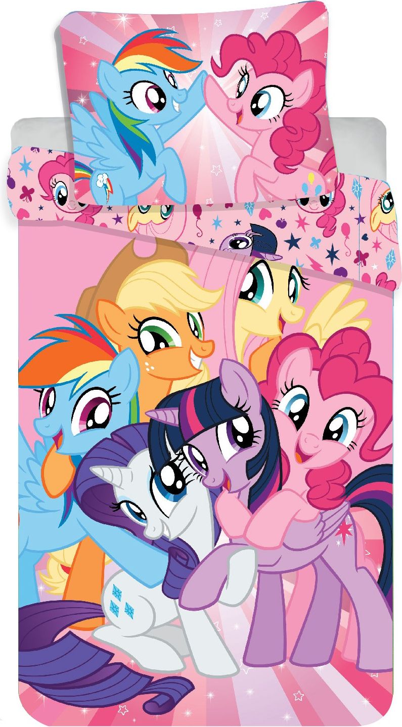 Jerry Fabrics Dětské bavlněné povlečení My Little Pony - 140x200cm + 70x90cm - obrázek 1