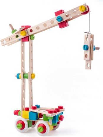 Woody Montážní stavebnice v kyblíku Constructor, 144 dílů - obrázek 4