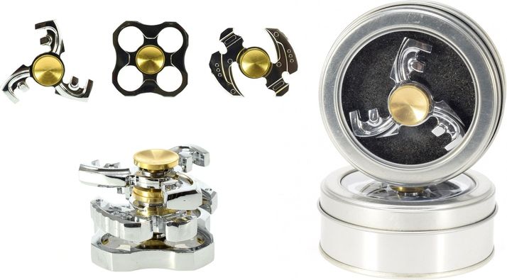 Kovový Fidget Spinner 6cm de luxe typ spinneru: větrník - obrázek 2