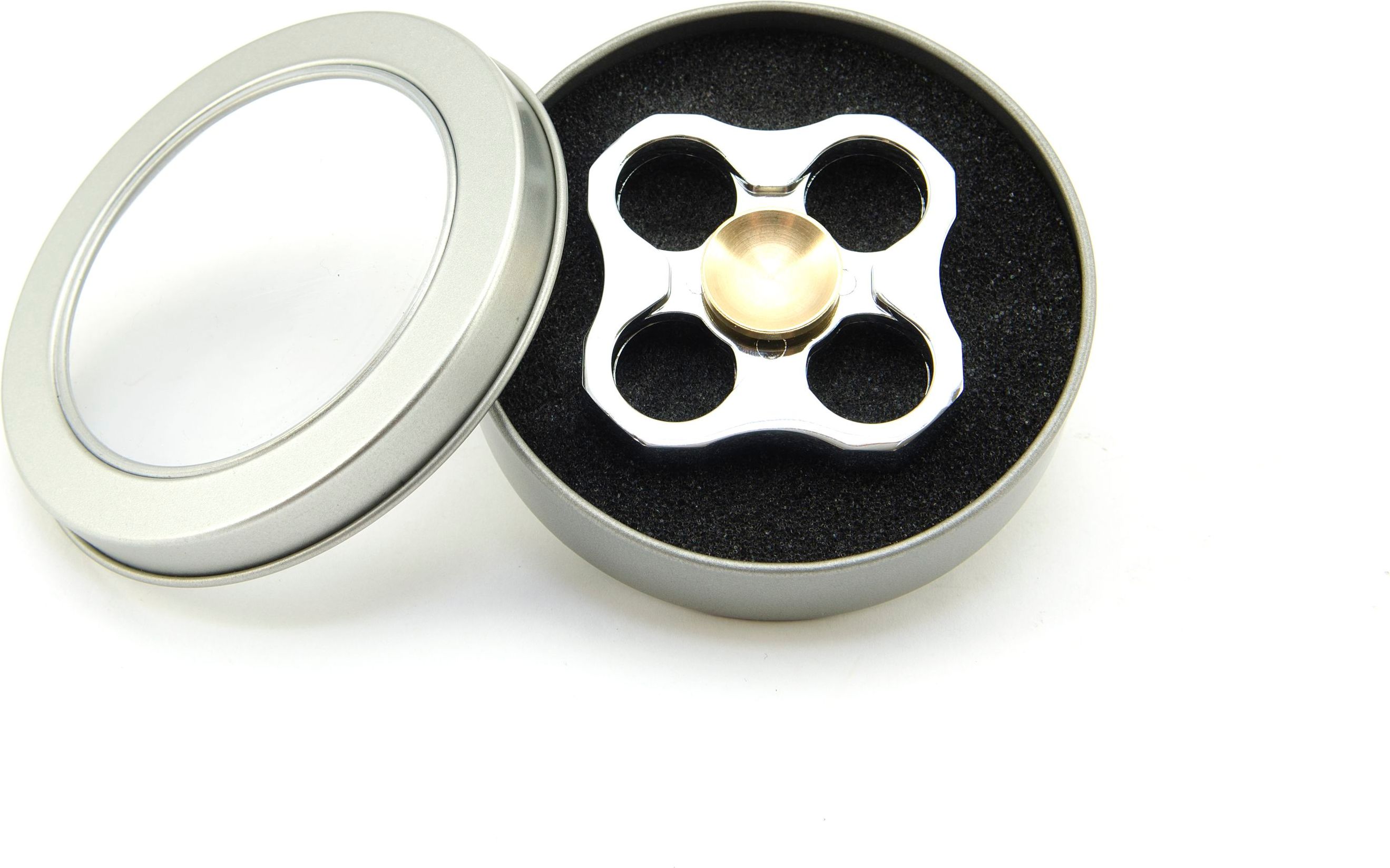 Kovový Fidget Spinner 6cm de luxe typ spinneru: větrník - obrázek 3