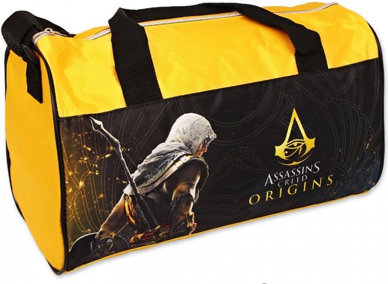 Setino · Sportovní / cestovní taška Assassin's Creed Origins - žlutá - 22 x 38 x 20 cm - obrázek 1