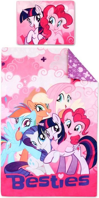 Setino · Bavlněné povlečení do dětské postýlky My Little Pony - 90 x 140 cm + 40 x 55 cm - obrázek 1